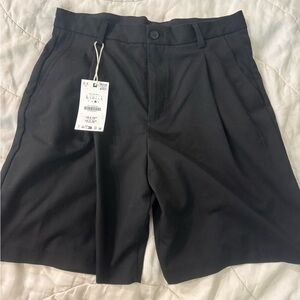 Zara Women's Black Flat Front Shorts